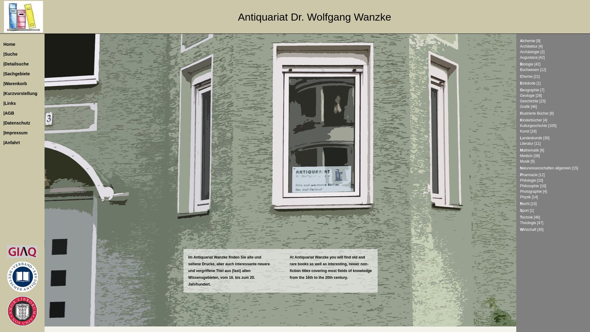 Antiquariat Dr. Wolfgang Wanzke