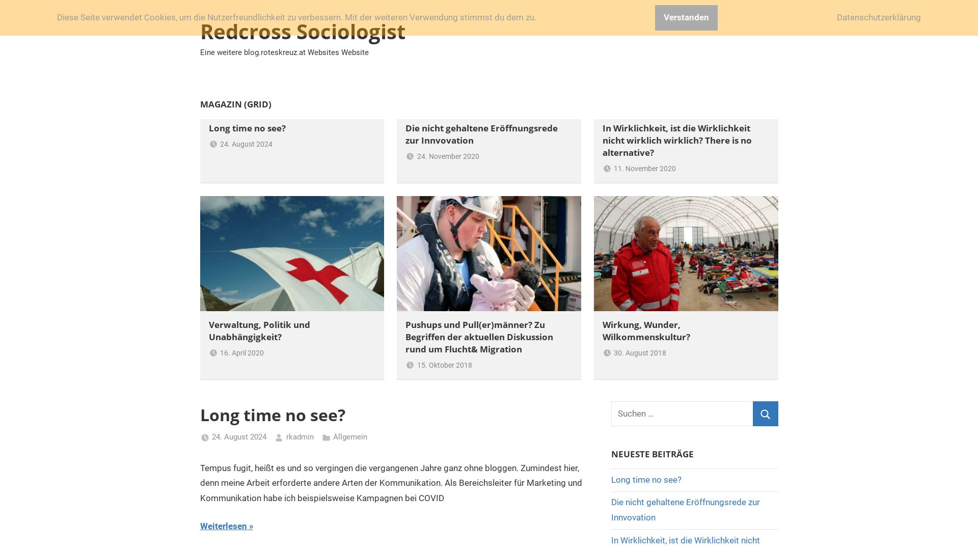 Gerald Czech ist der "Redcross Sociologist"