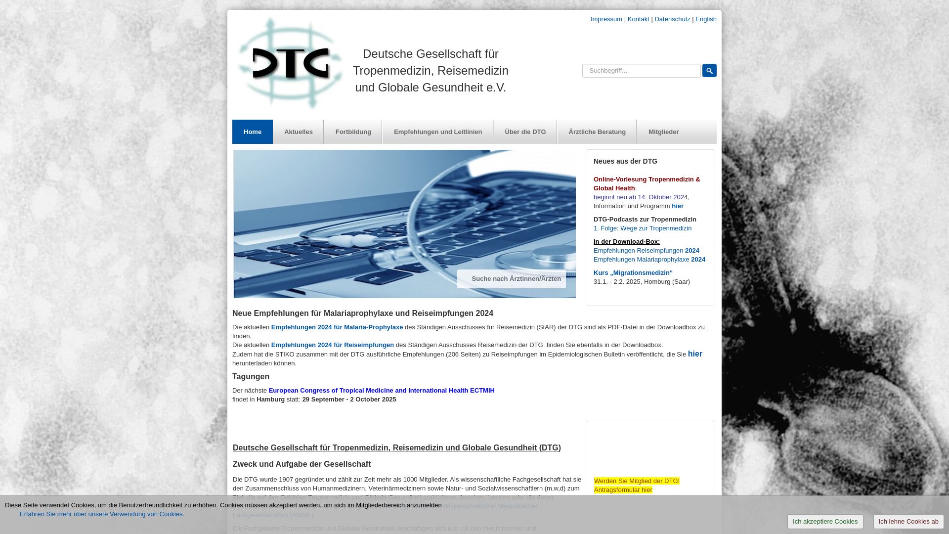 Deutsche Gesellschaft für Tropenmedizin und Internationale Gesundheit (DTG)