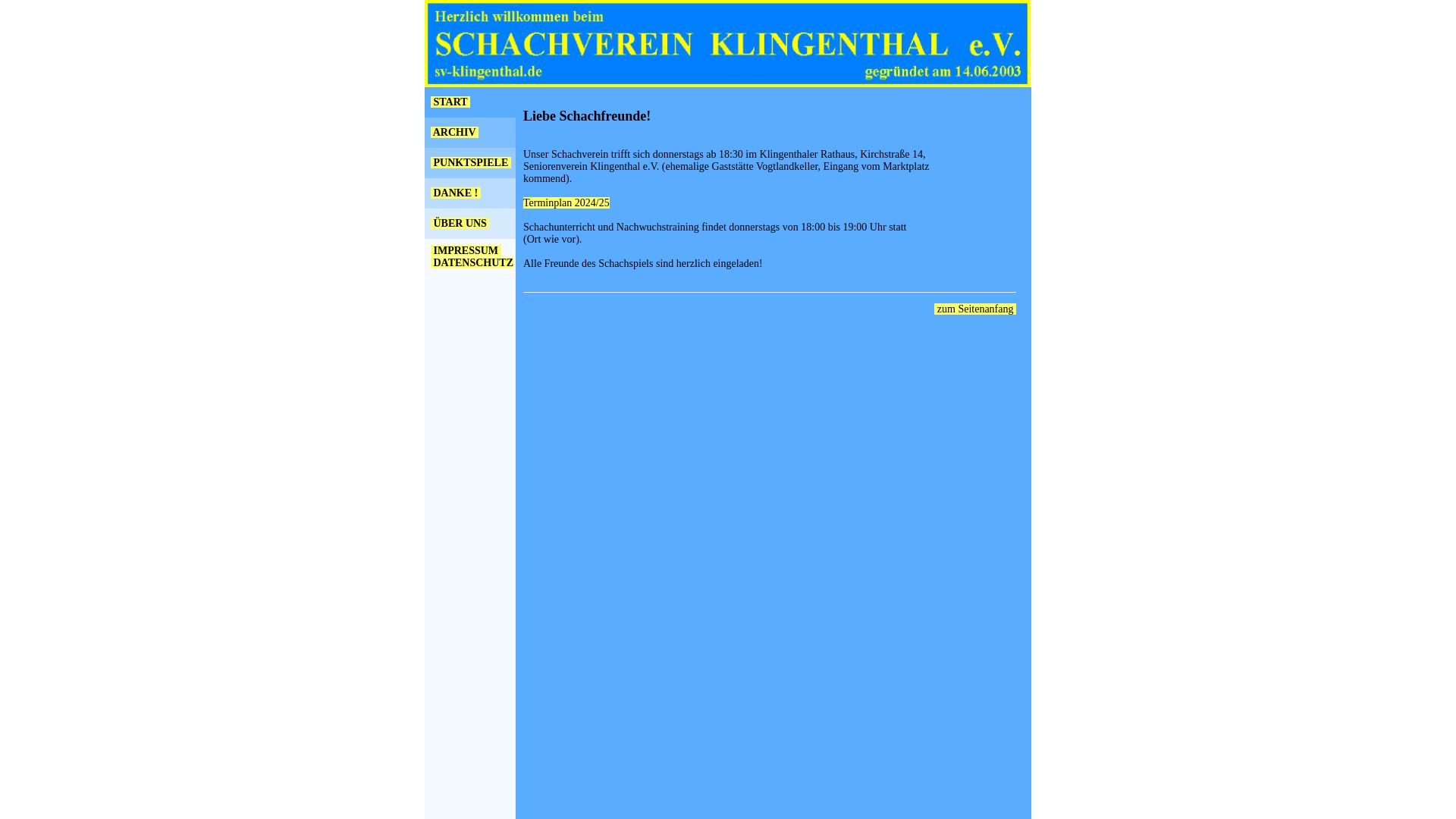 Schachverein Klingenthal e.V.