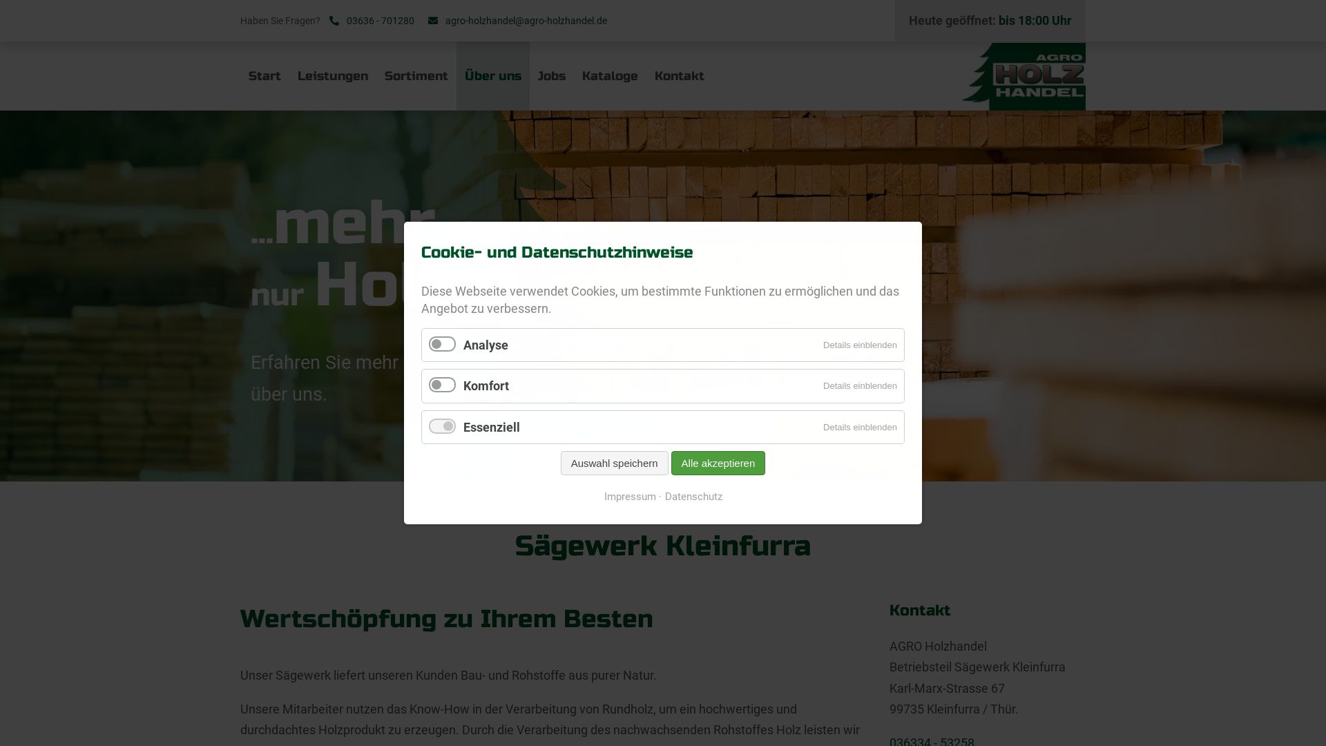 Sägewerk Kleinfurra - AGRO Holzhandel Andreas Groppe