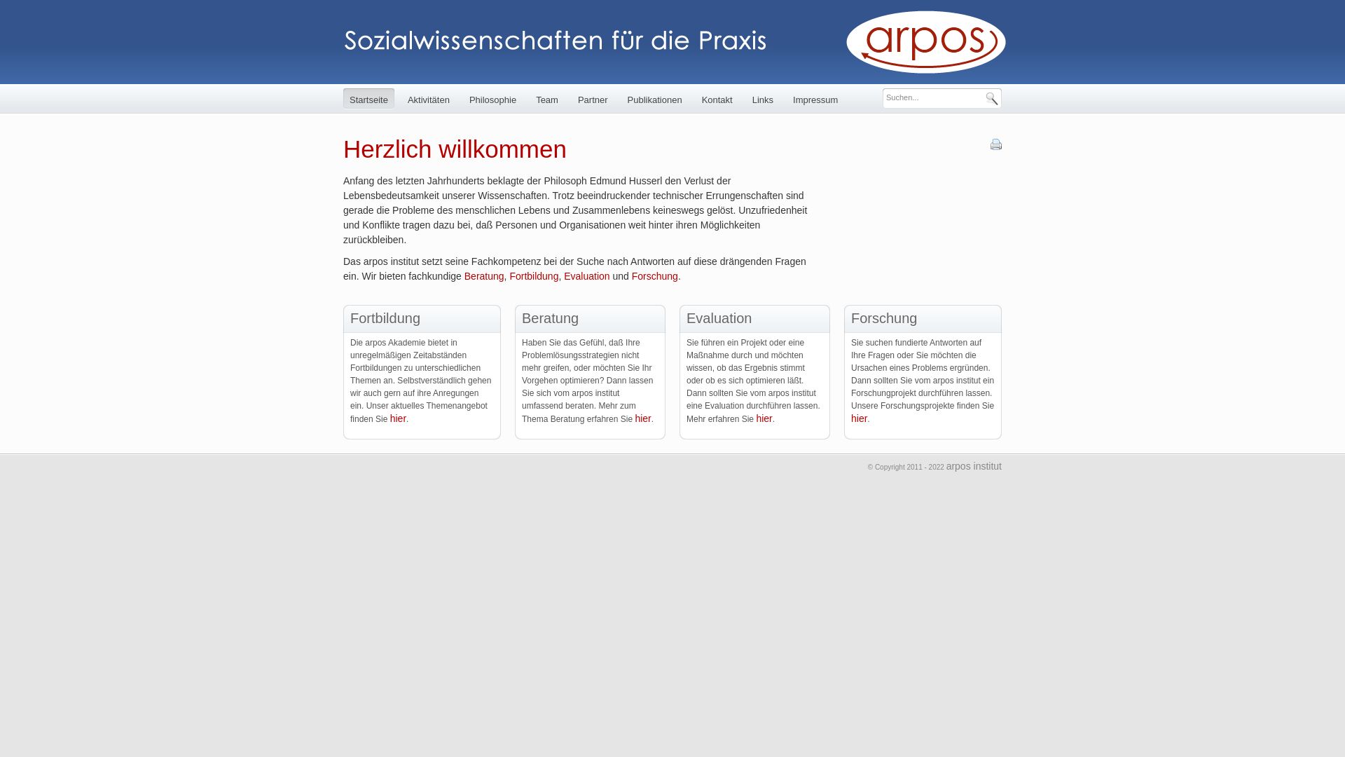 Arpos Institut e.V. - Sozialwissenschaften für die Praxis