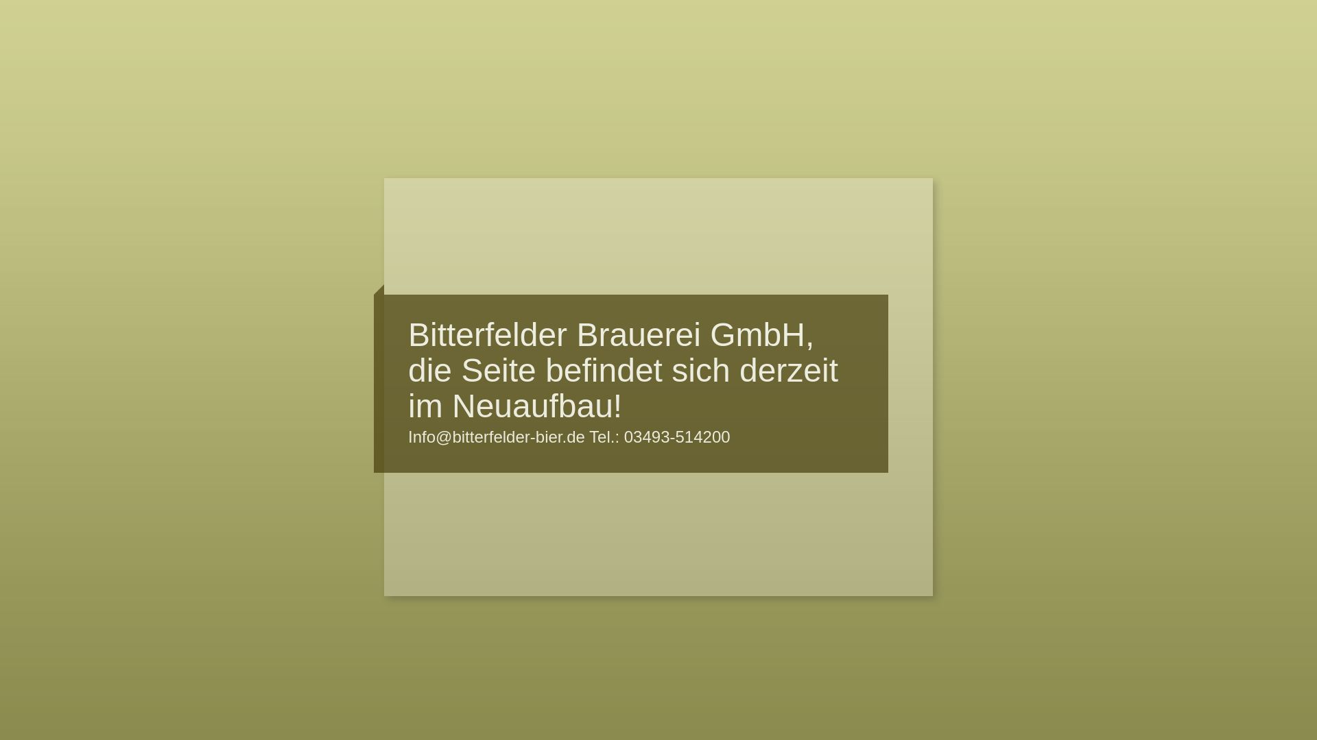 Bitterfelder Brauerei GmbH