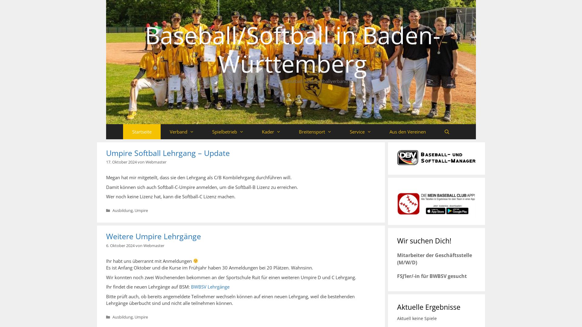 Baden-Württembergischer Baseball- und Softball-Verband