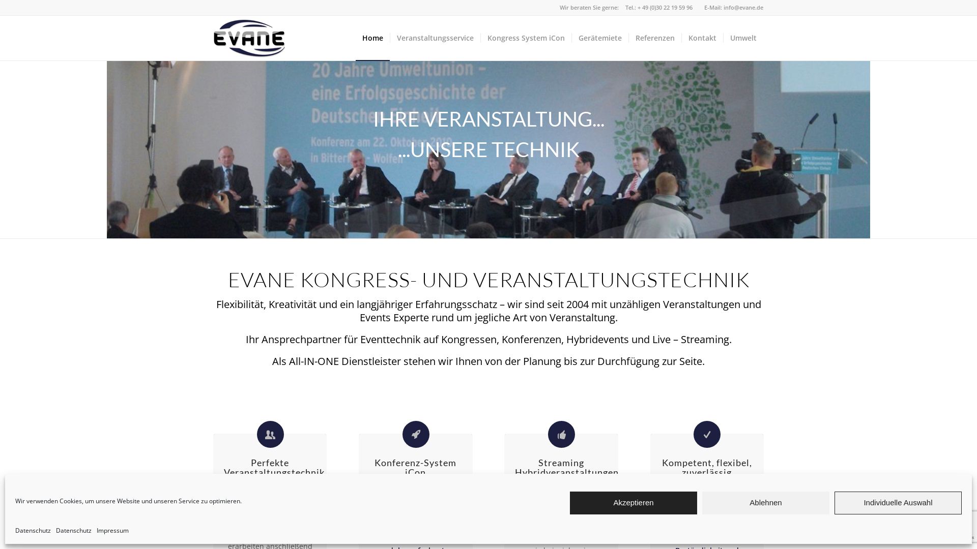 Evane Kongress- und Veranstaltungstechnik