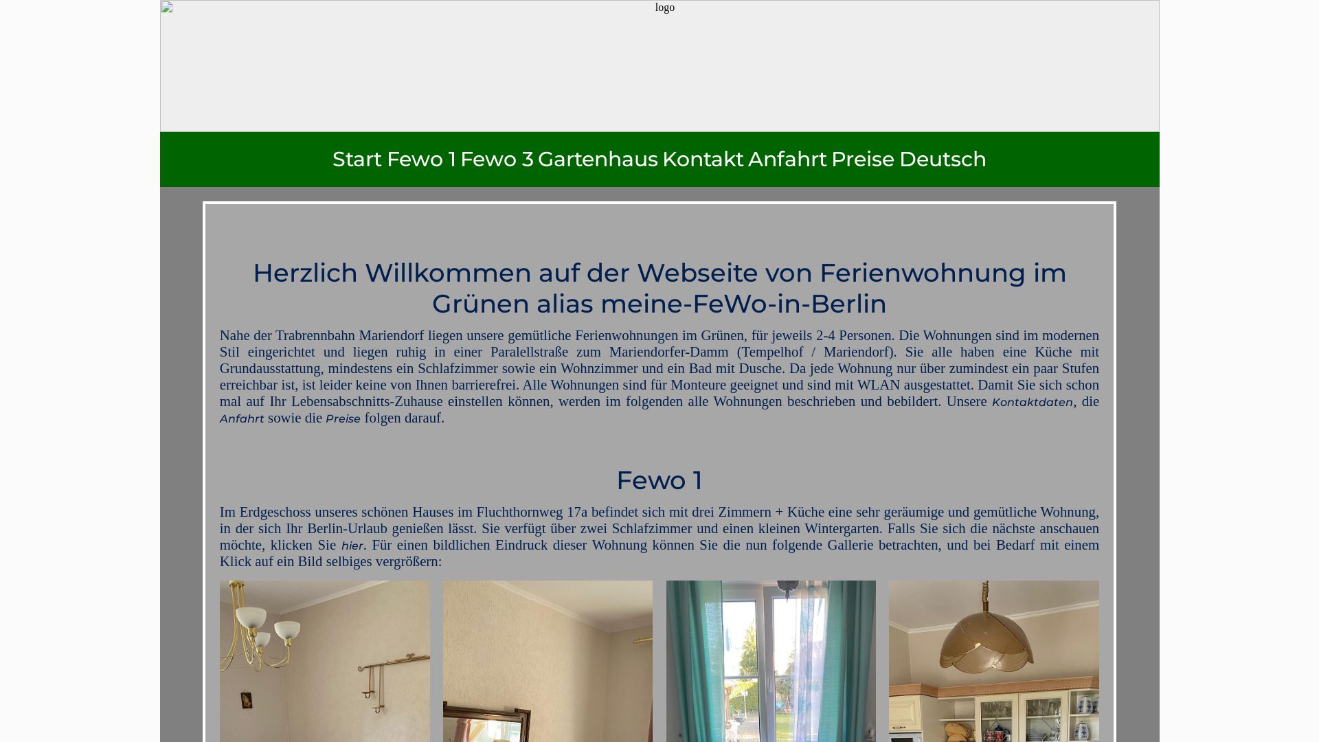 Ferienwohnung im Grünen