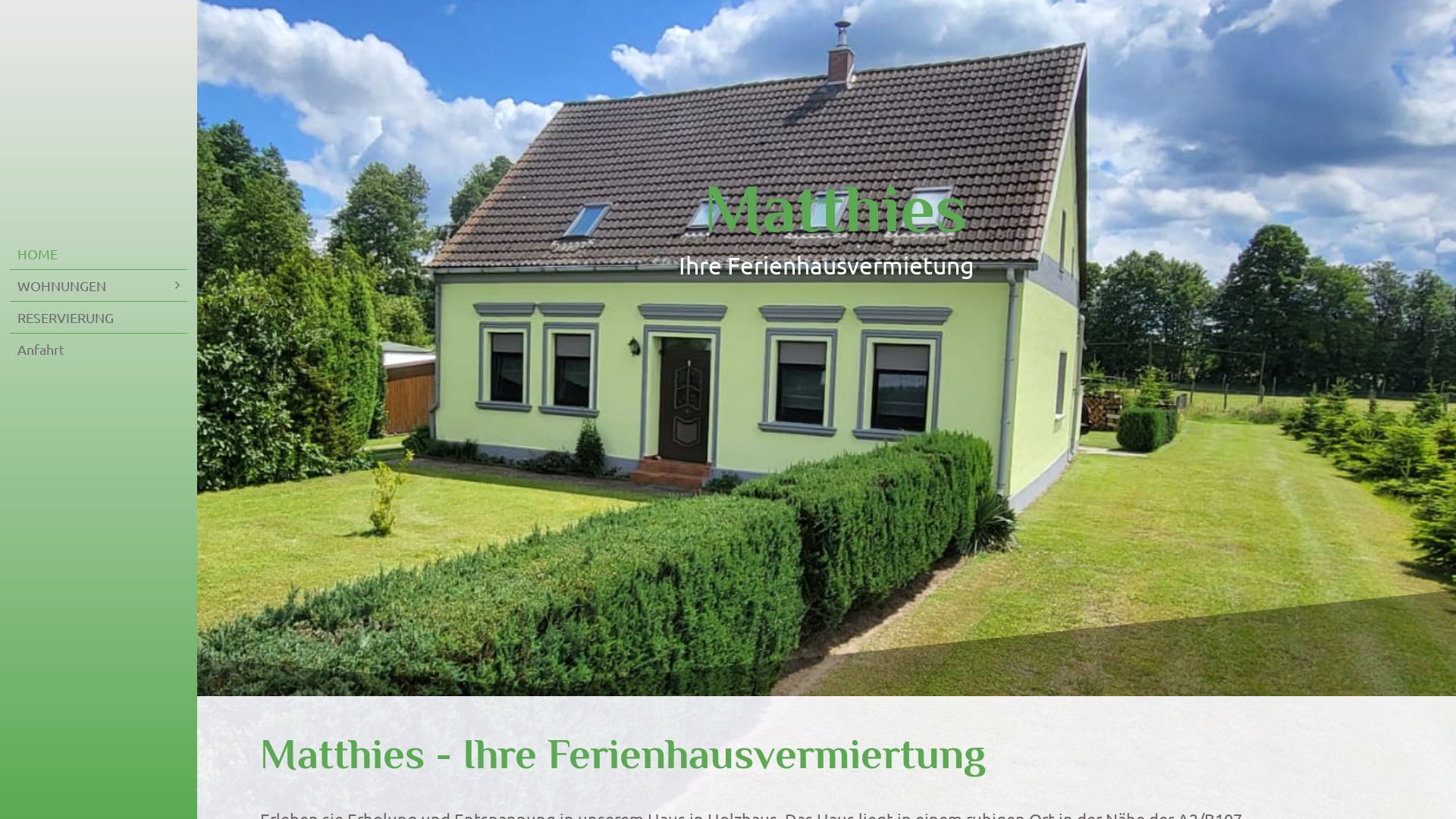 Ferienhaus Matthies - Inh. Gerald Matthies