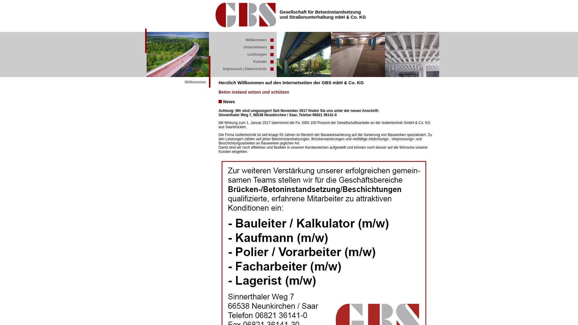 GBS Gesellschaft für Betoninstandsetzung und Straßenunterhaltung mbH und Co. KG