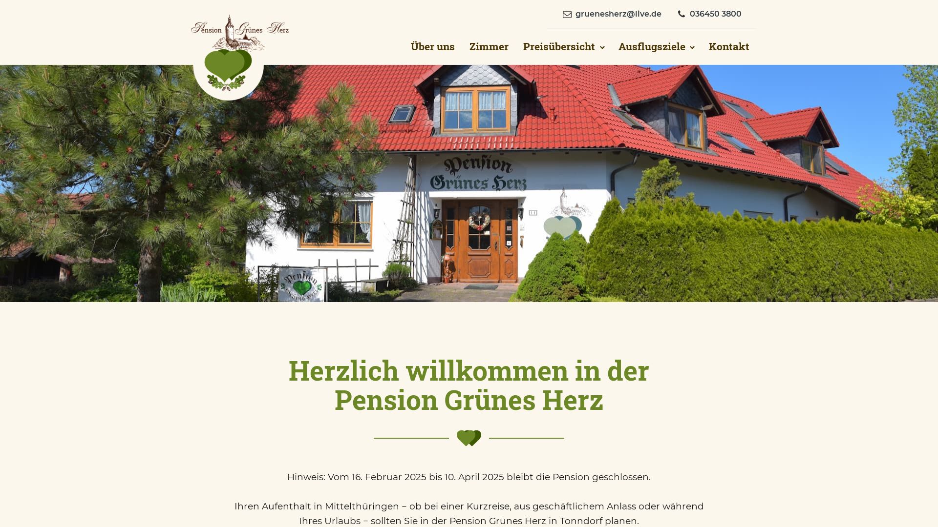 Pension und Gaststätte "Grünes Herz" Inh. Ramona Deterding