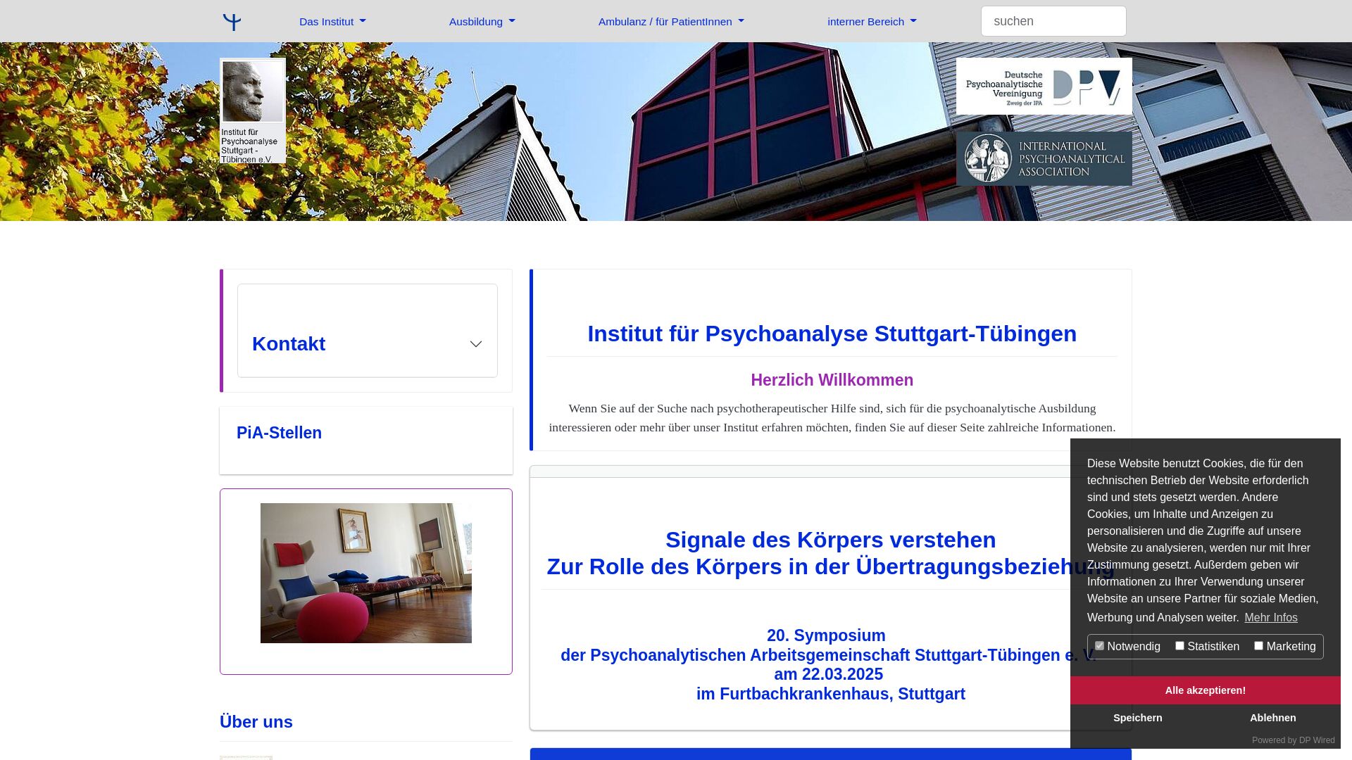 Institut für Psychoanalyse Psychoanalytische Arbeitsgemeinschaft Stuttgart/Tübingen e.V. (IfP)