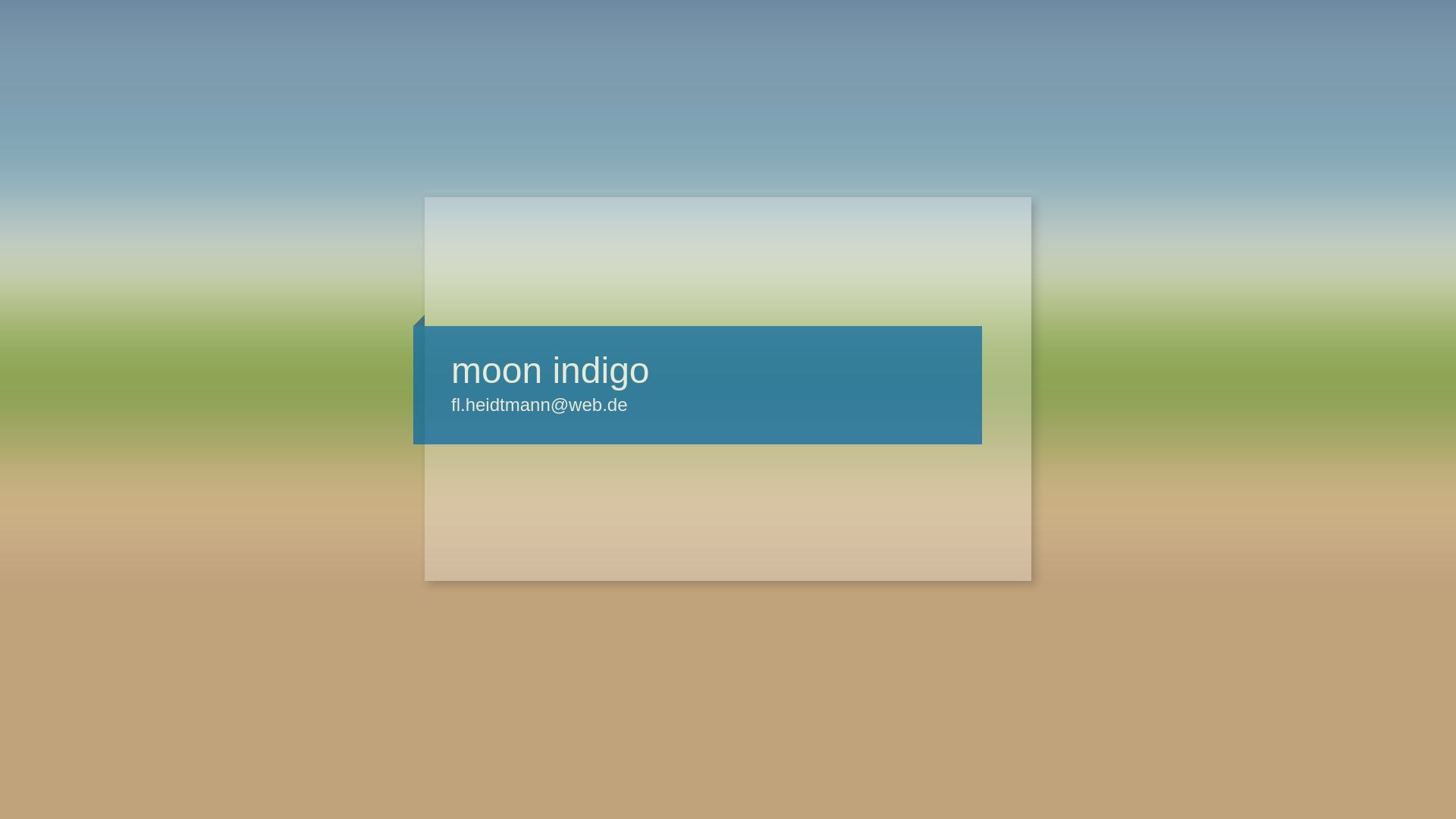 Moon indigo