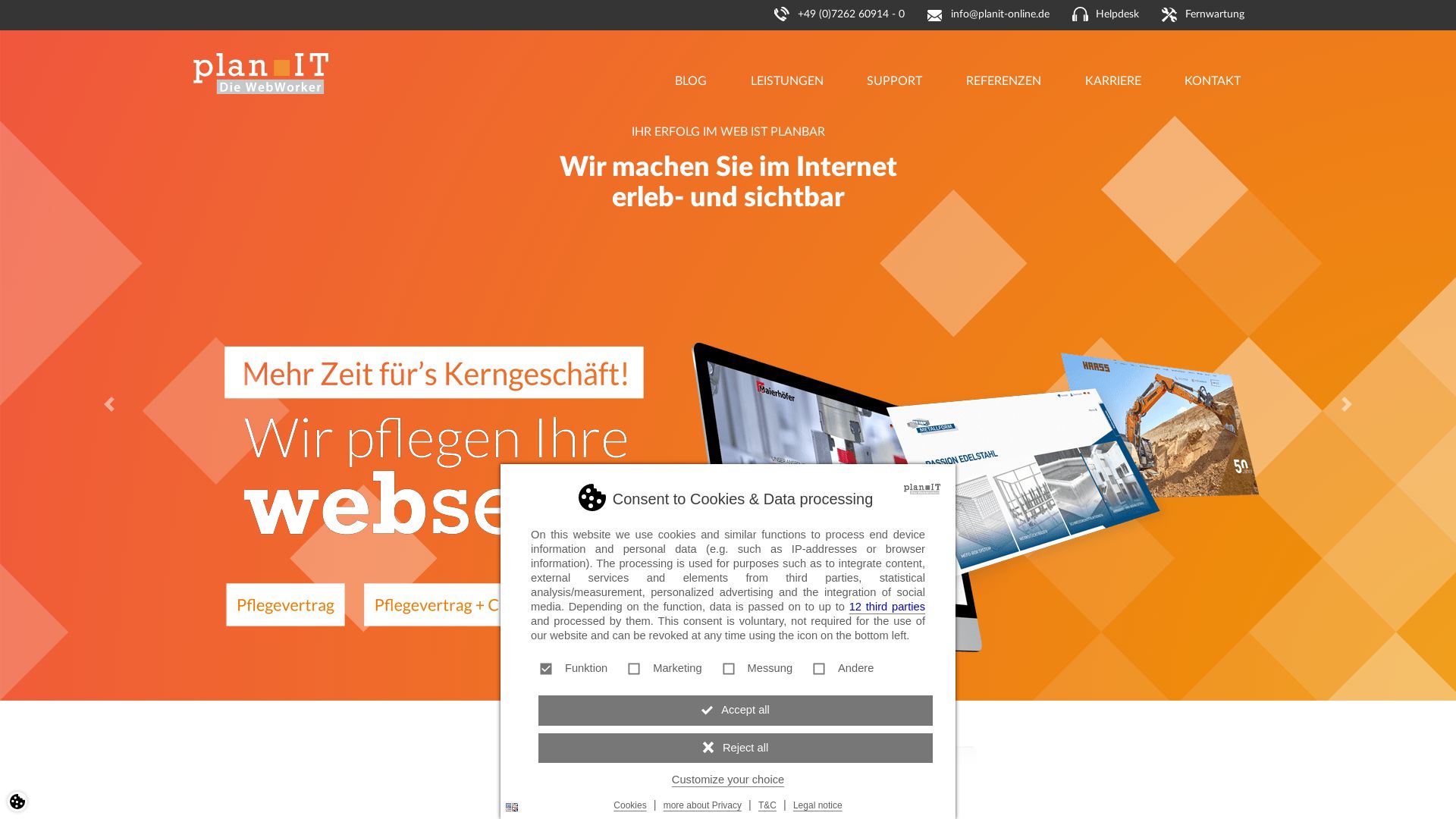 Plan IT auf TYPO3 spezialisierte Internet-Agentur aus Eppingen