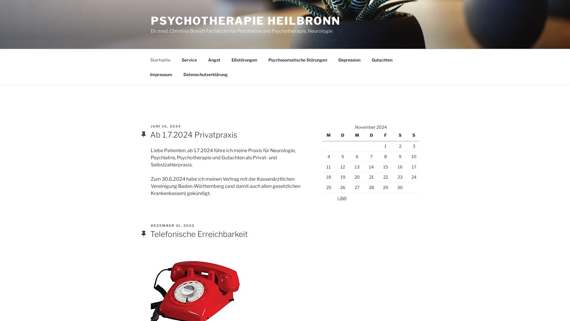 Tiefenpsychologisch fundierte Psychotherapie - Dr.Christina Brandt