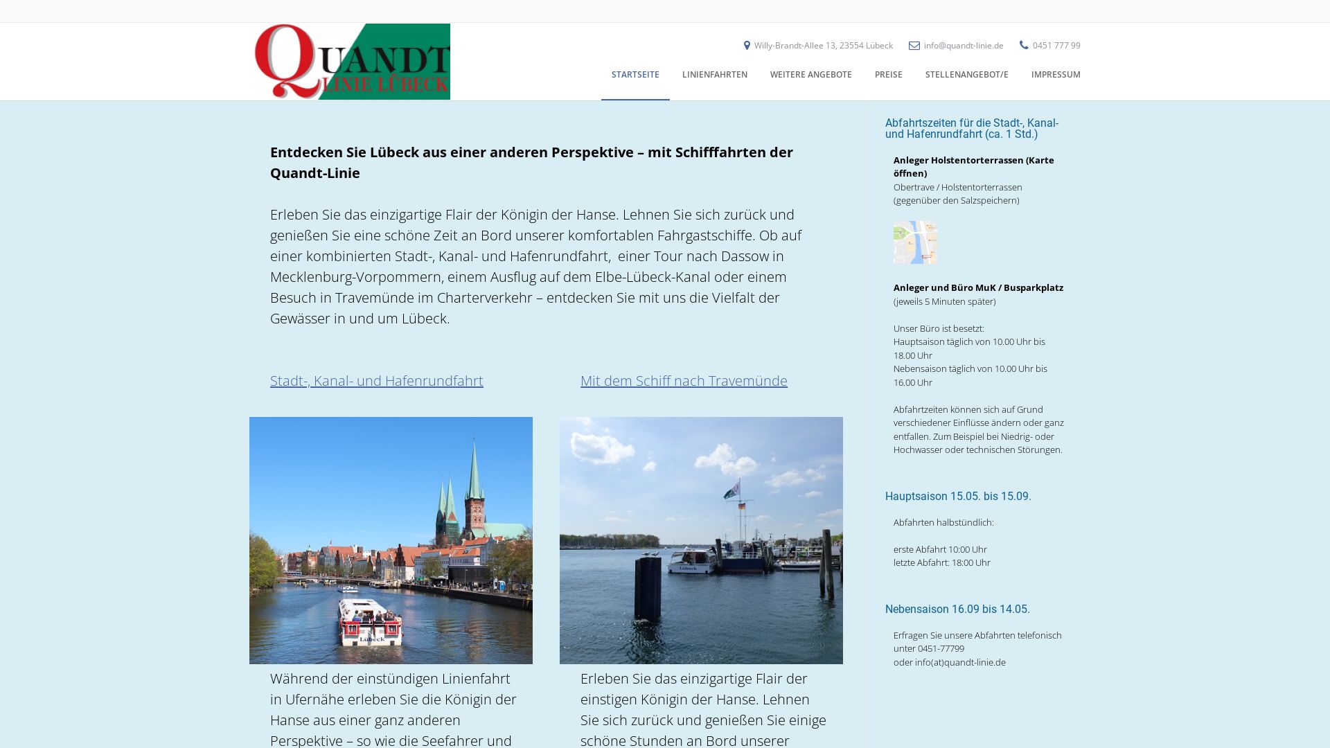 Personenschifffahrt Traverundfahrten R. Quandt GmbH