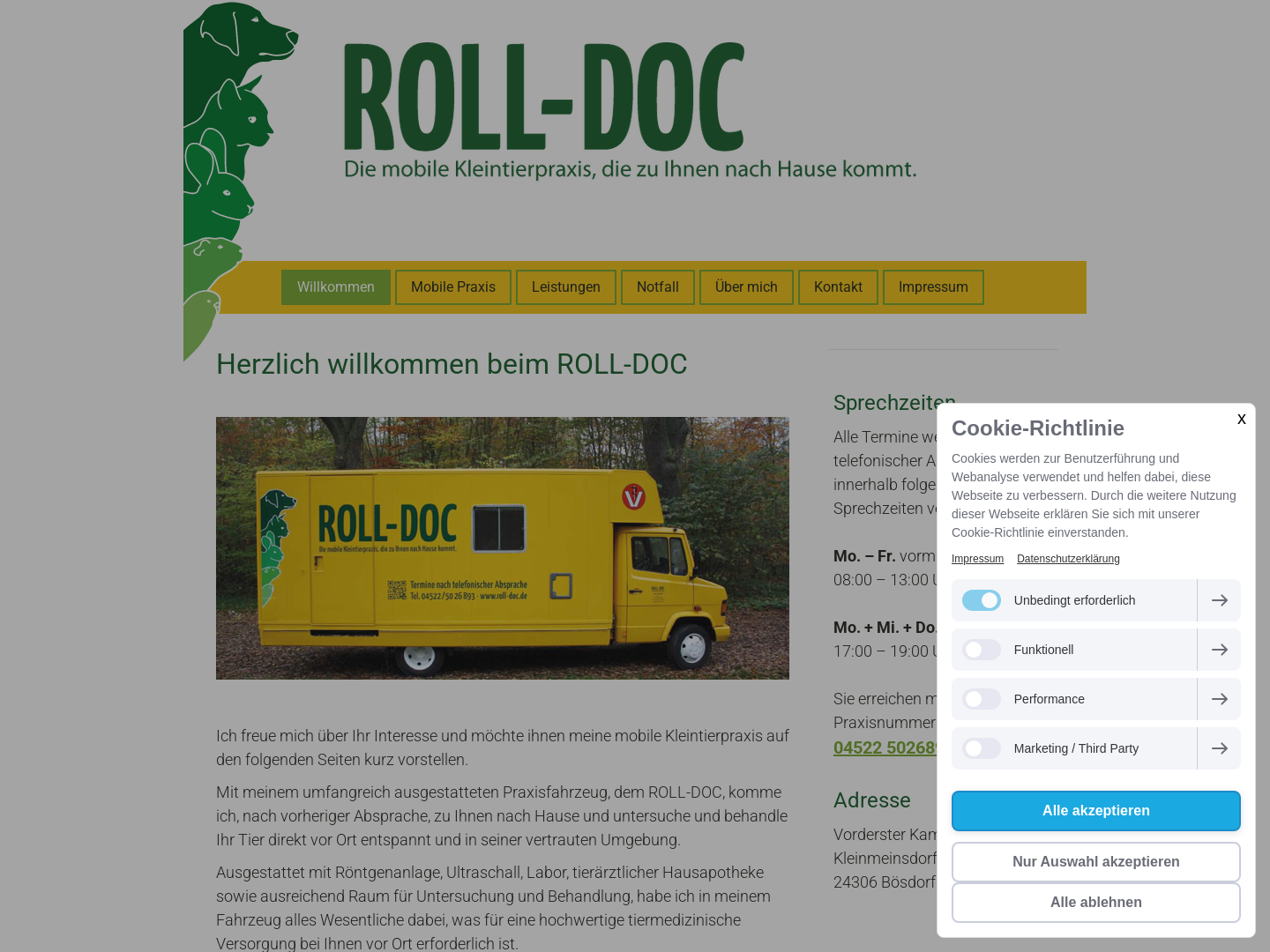 Roll-Doc - Die mobile Tierarztpraxis