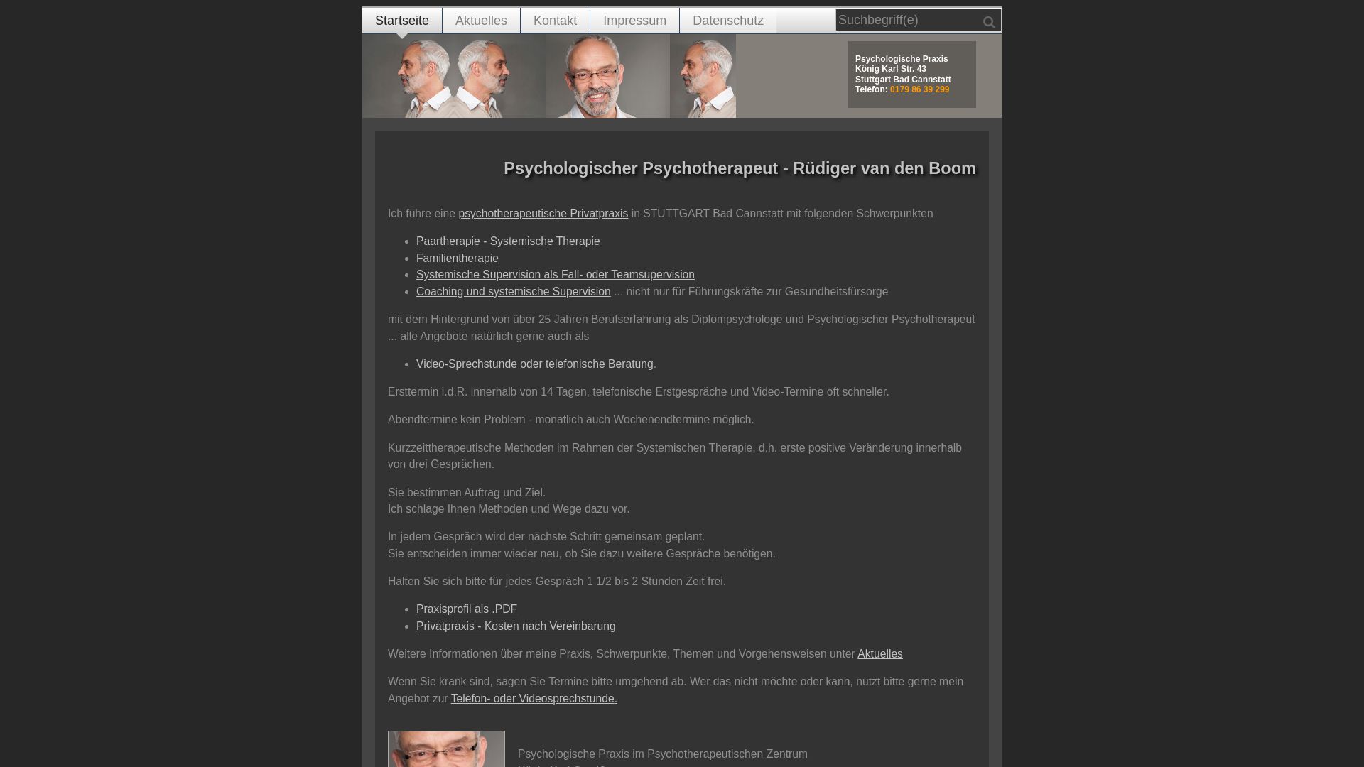 Paarberatung und Psychotherapie - Rüdiger van den Boom