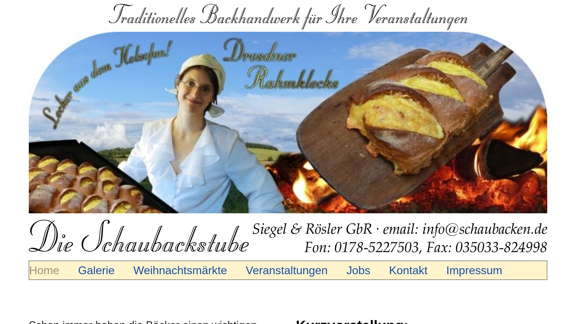 Dresdner Schaubackstube und Handbrotbäckerei - Siegel und Rösler GbR