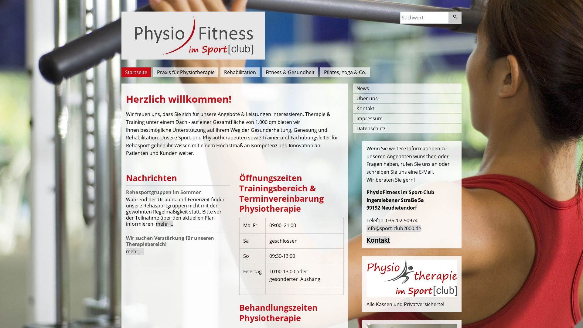 Sport Club 2000 und Physiotherapie im Sport-Club - Inh. Sylvia Tischer-Langer