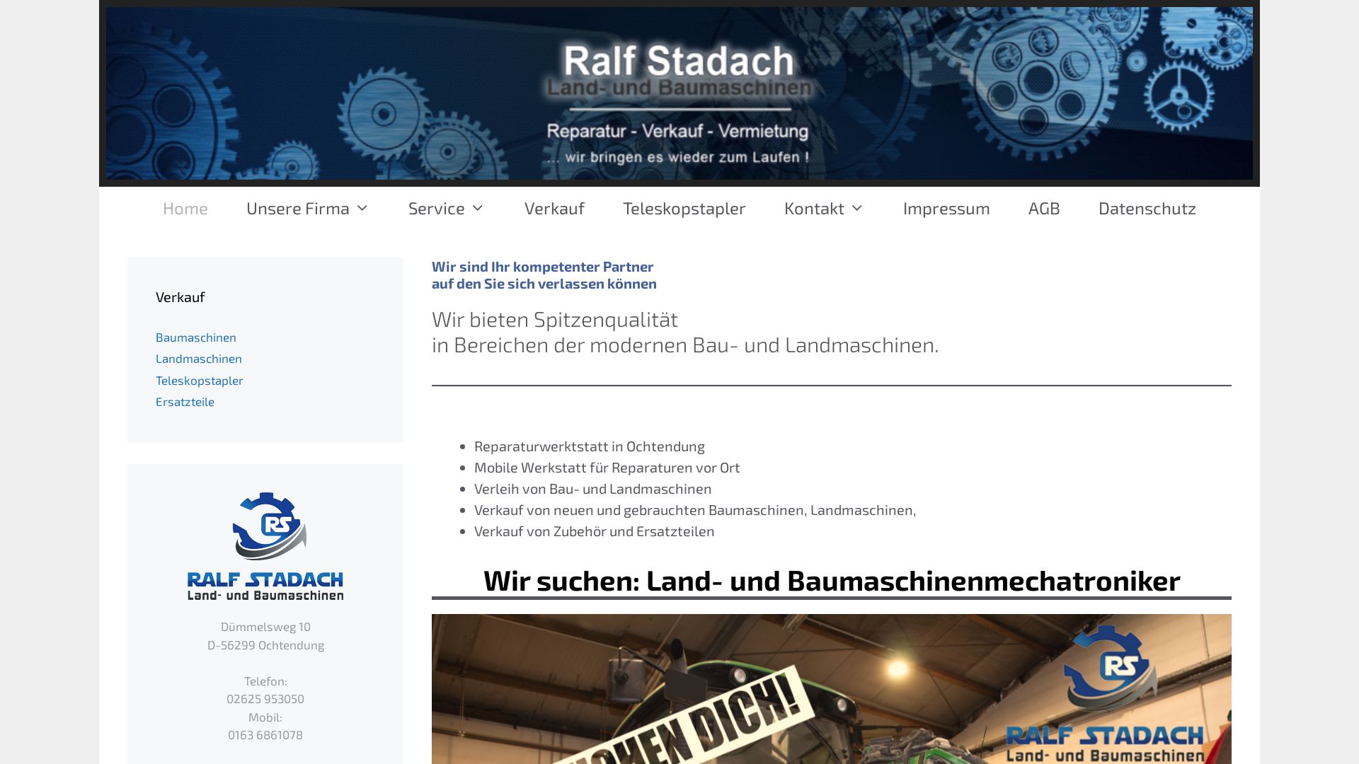 Bau- und Landmaschinen Service Stadach