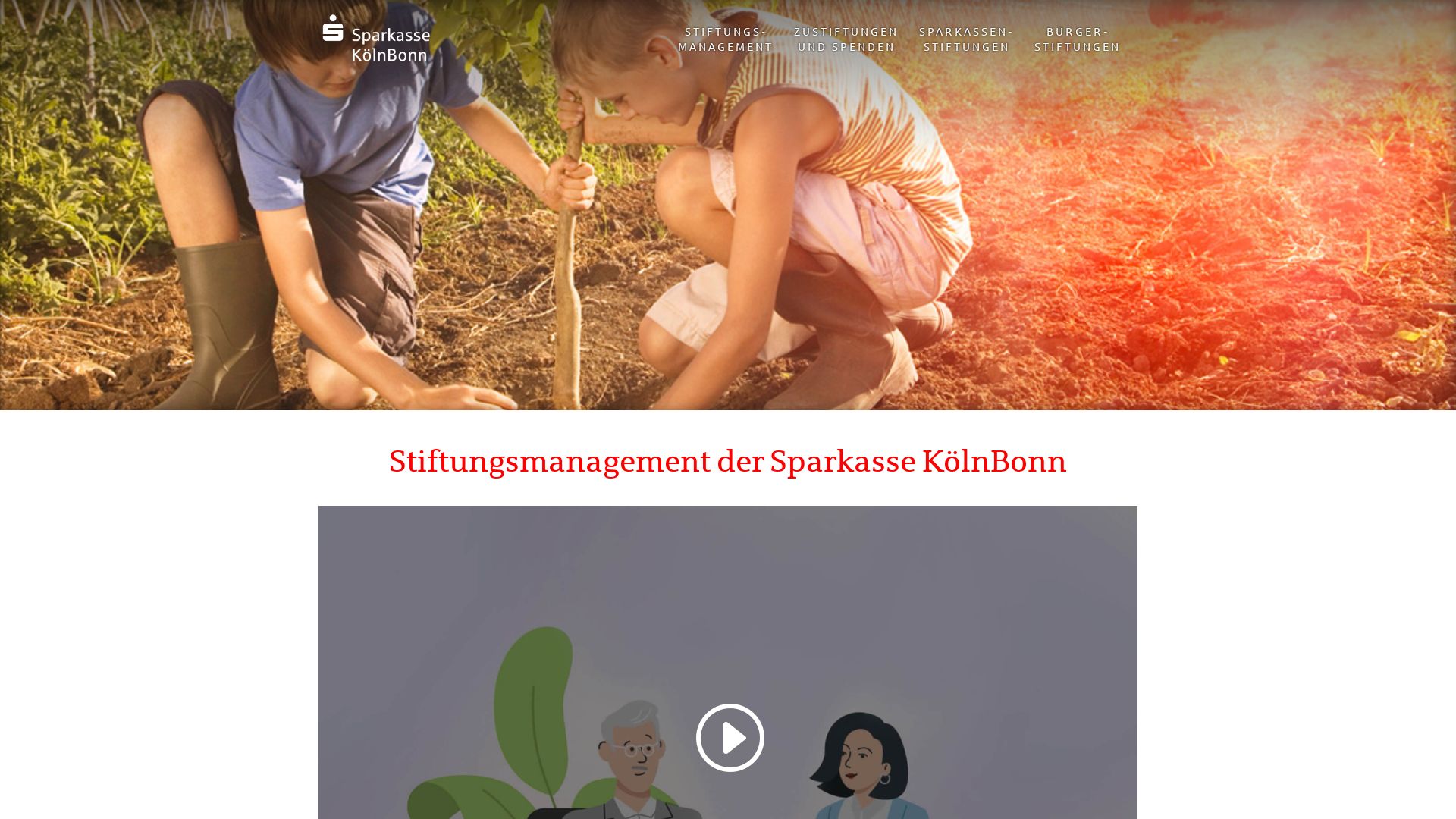 Sparkasse KölnBonn Stiftungsmanagement