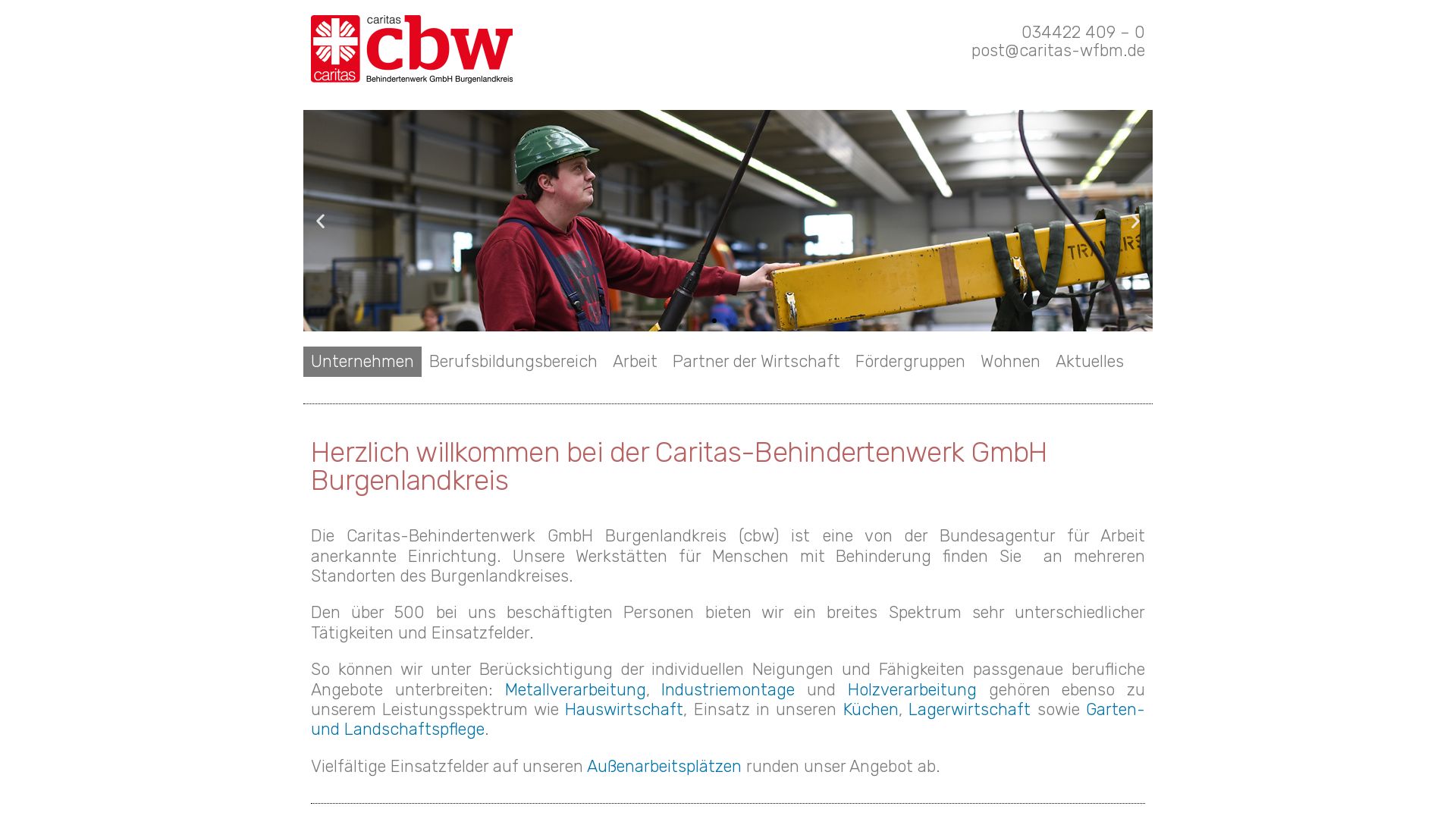 Caritas-Behindertenwerk GmbH Burgenlandkreis