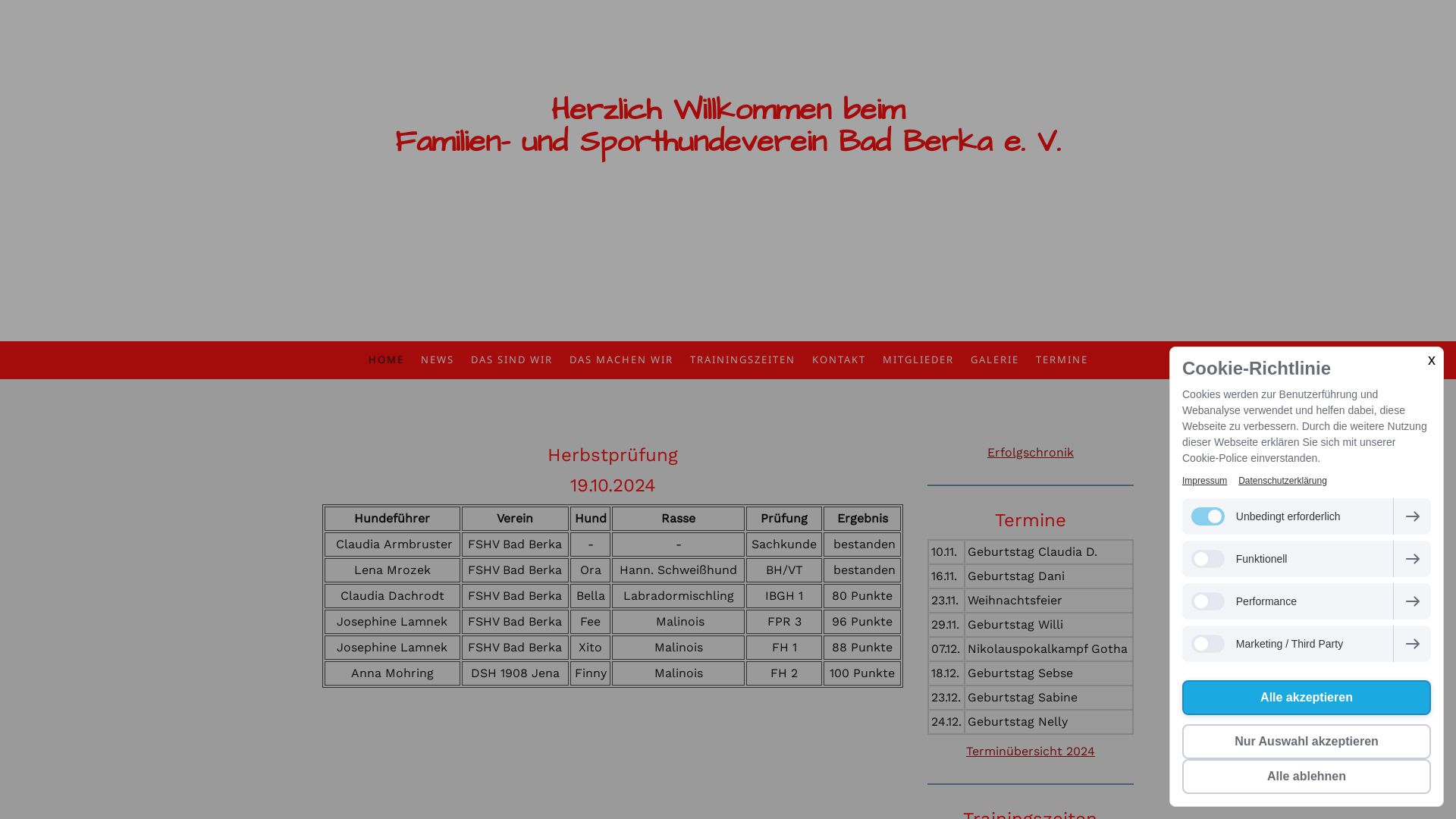 FSHV, Familien- und Sporthundeverein Bad Berka e. V.