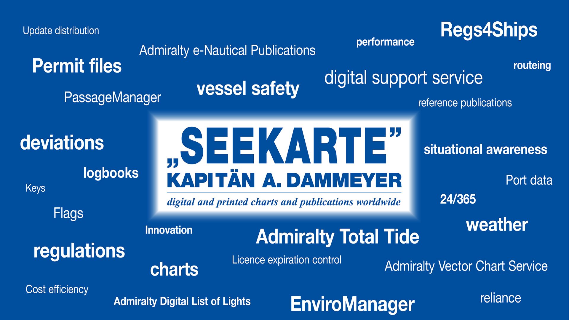 Seekarte Kapitän A. Dammeyer Bremen