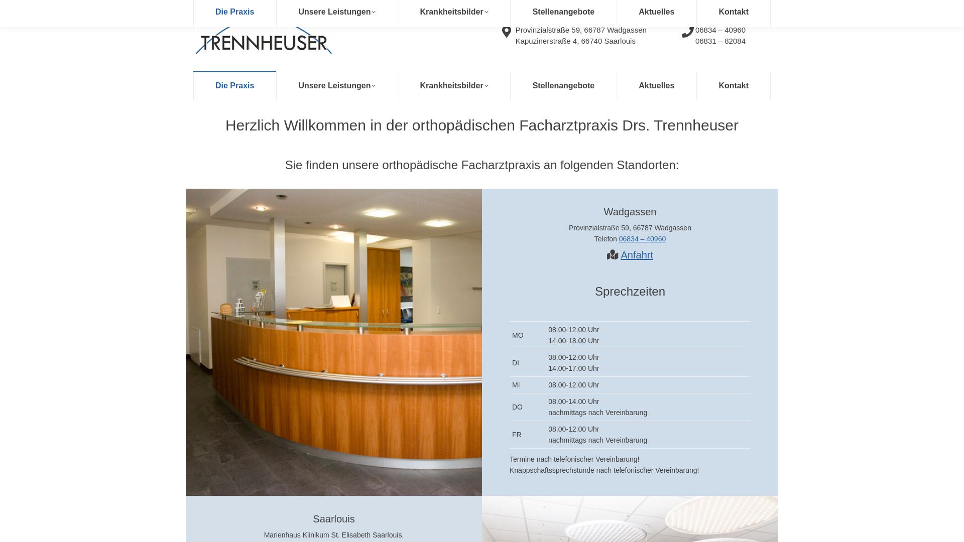 Trennheuser, Dr. med. Wolfgang und Dr. med. Martin Fachärzte für Orthopädie